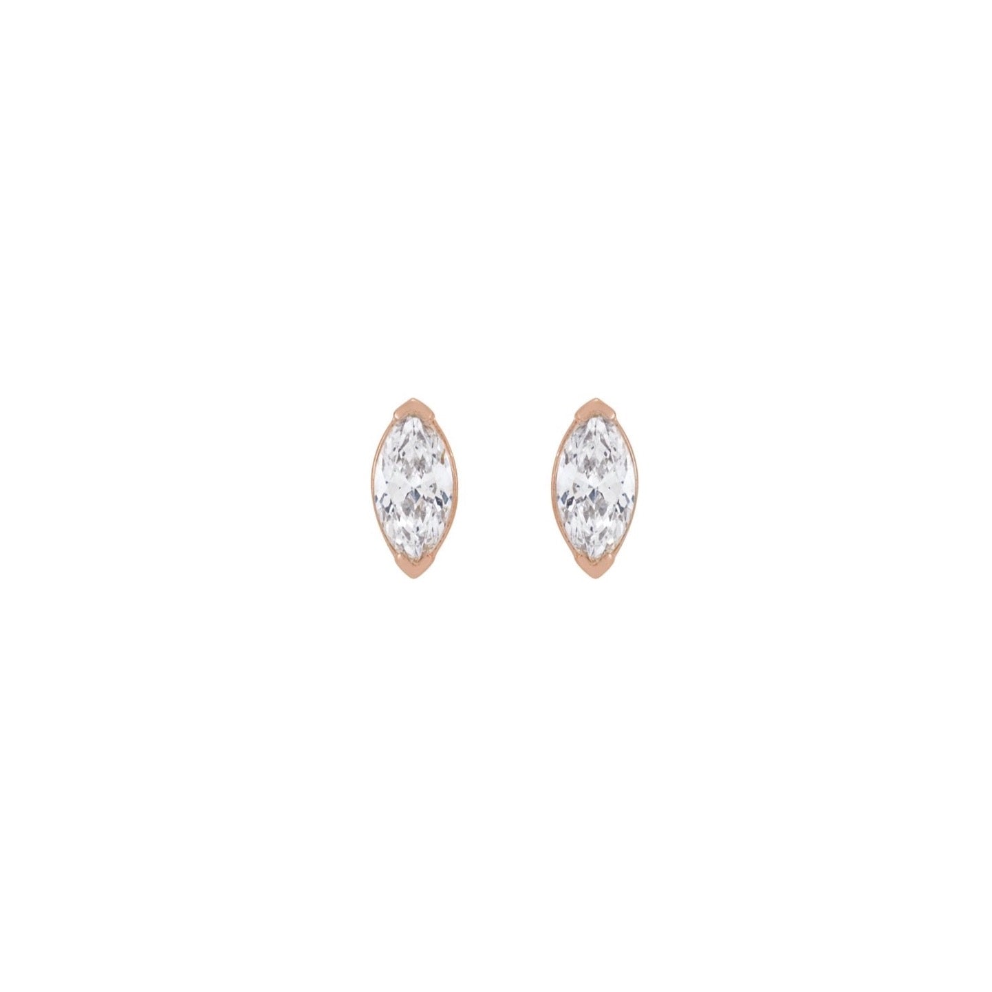 Marquise Diamond Studs