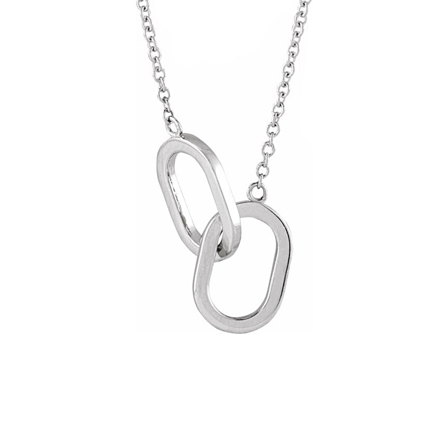 Interlocking Oval Link Necklace