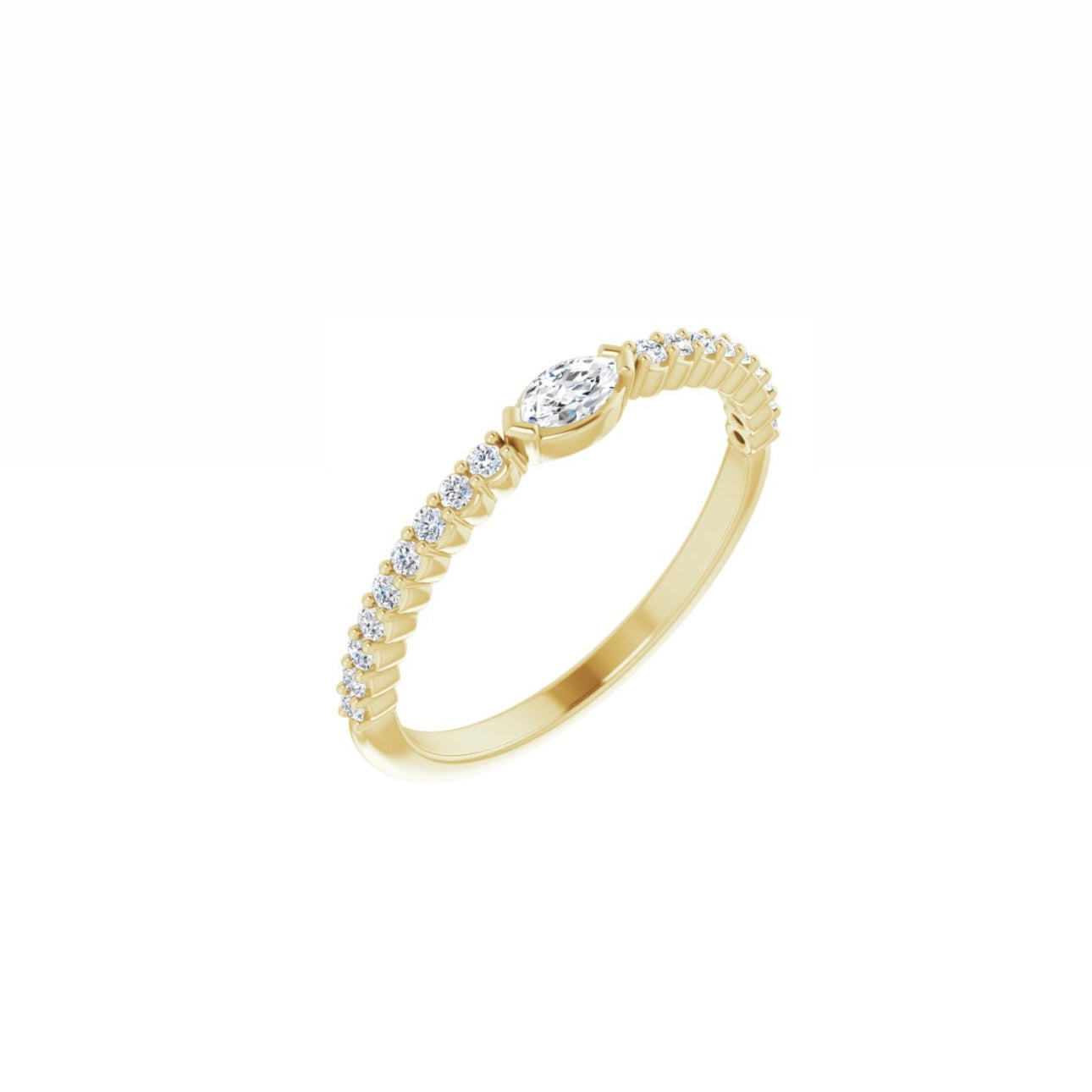 Marquise Stackable Band