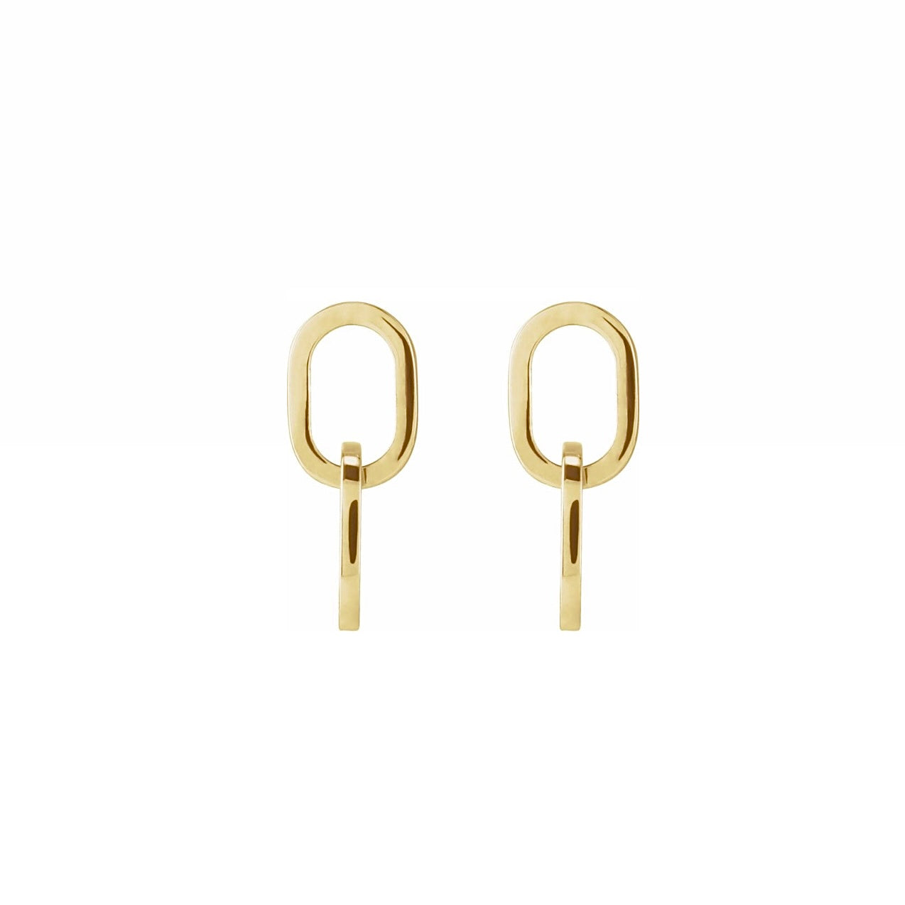 Interlocking Oval Link Earrings