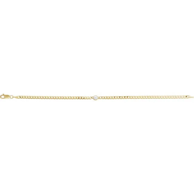 Diamond Curb Link Bracelet