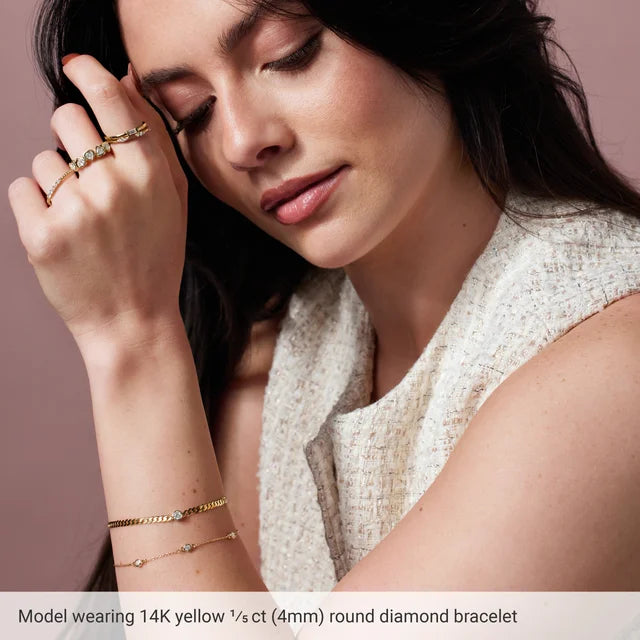 Diamond Curb Link Bracelet