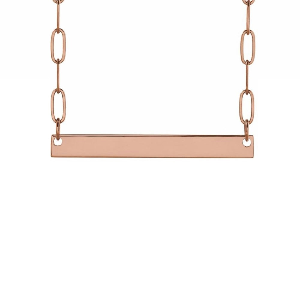 Engravable Bar Necklace