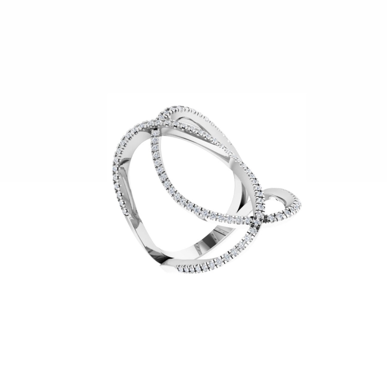 Diamond Loop Ring