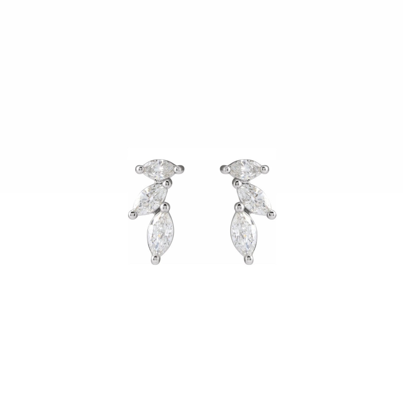 Multi Marquise Diamond Studs