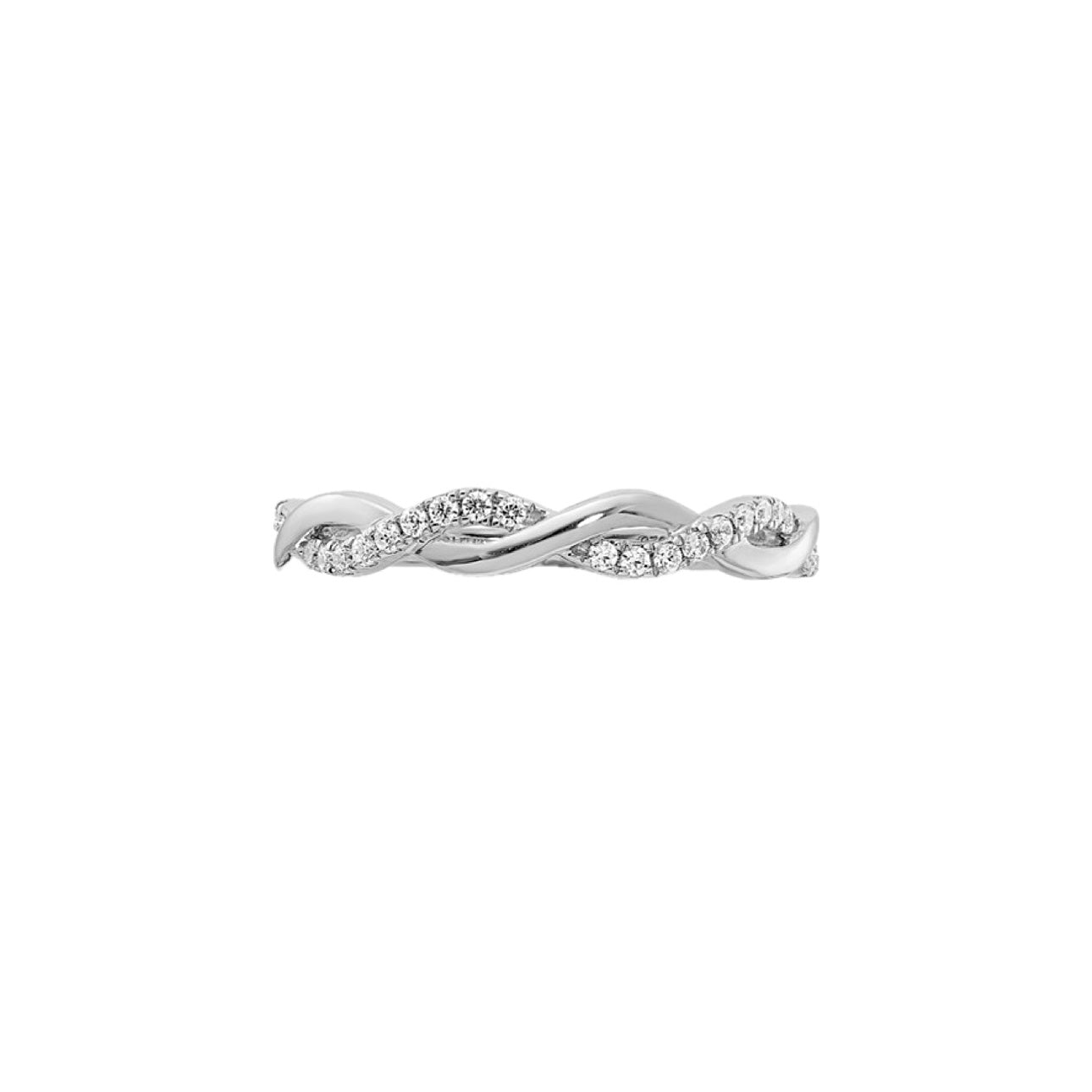 Twist Design Diamond Band