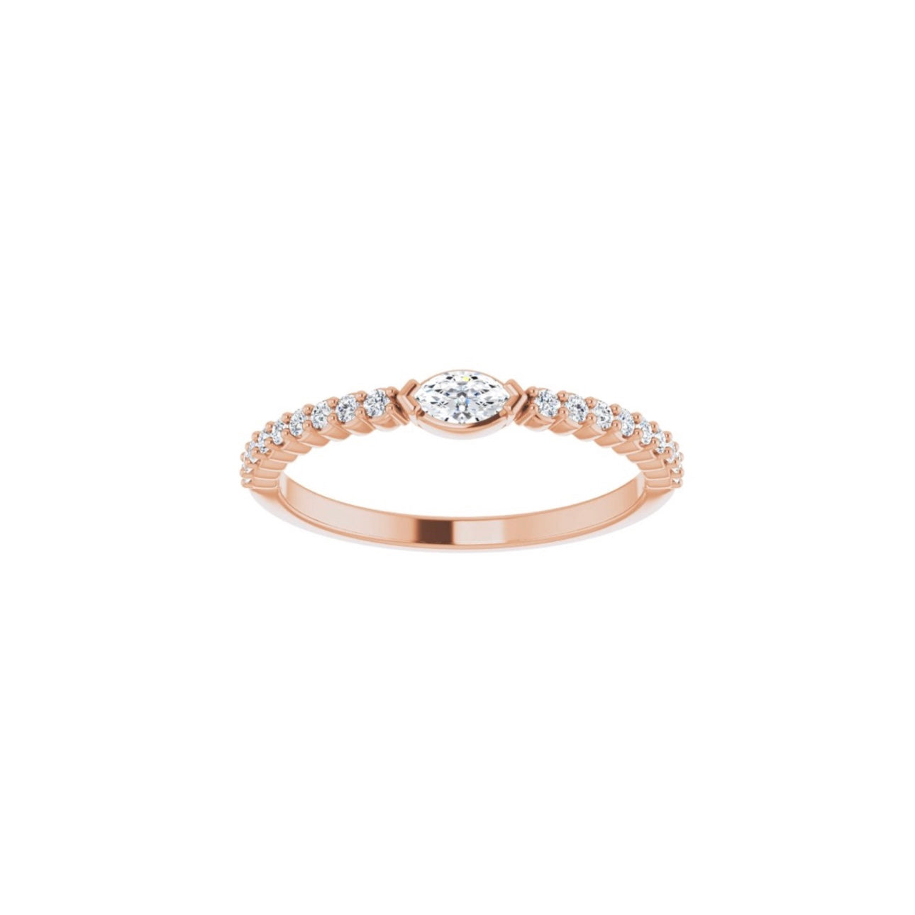 Marquise Stackable Band