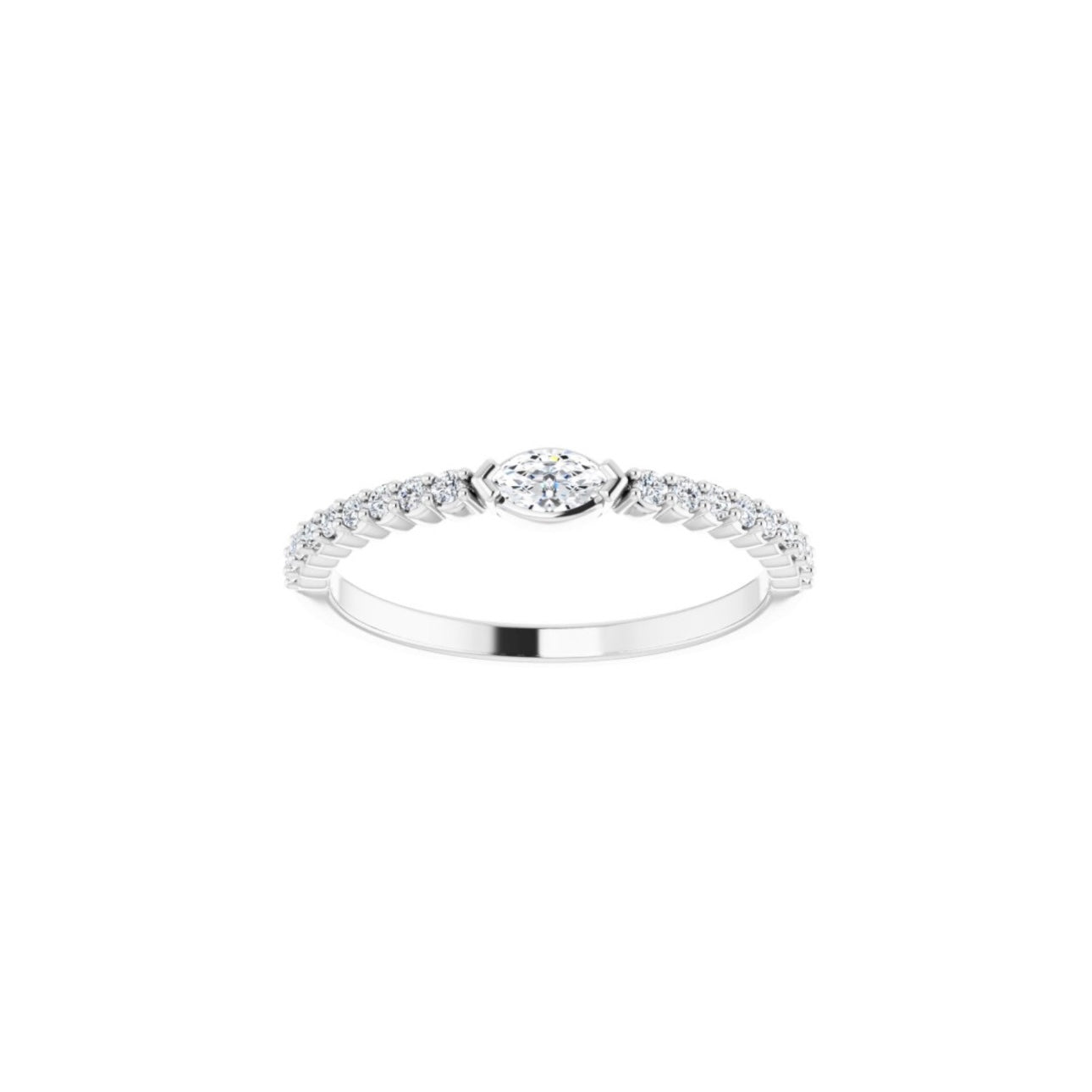 Marquise Stackable Band