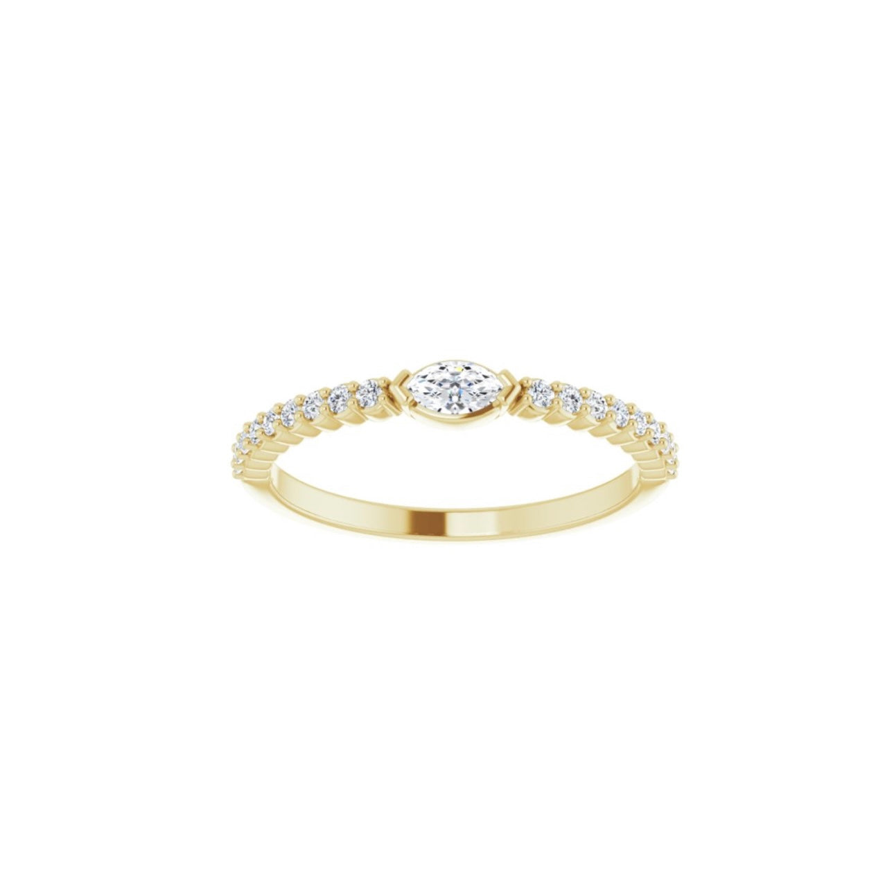 Marquise Stackable Band