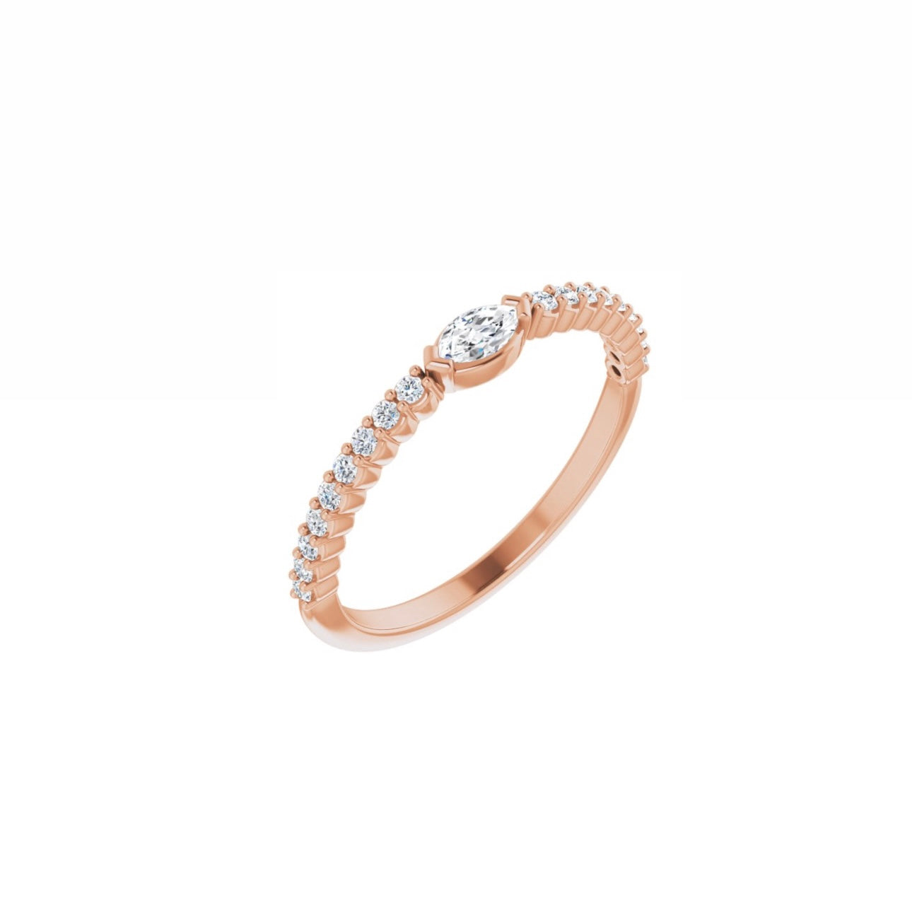 Marquise Stackable Band