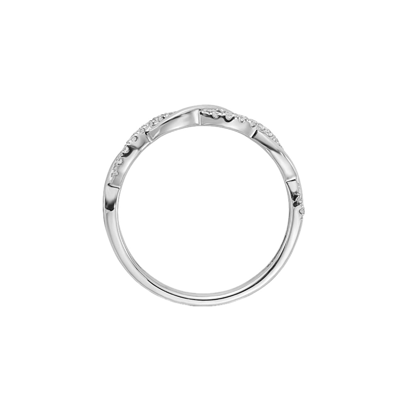 Twist Design Diamond Band