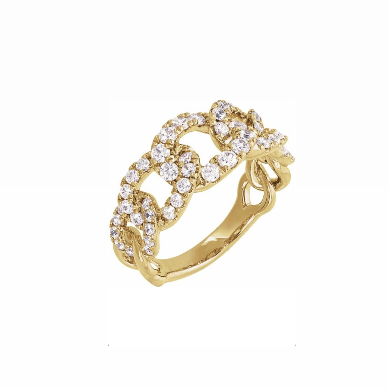 Diamond Cuban Link Ring