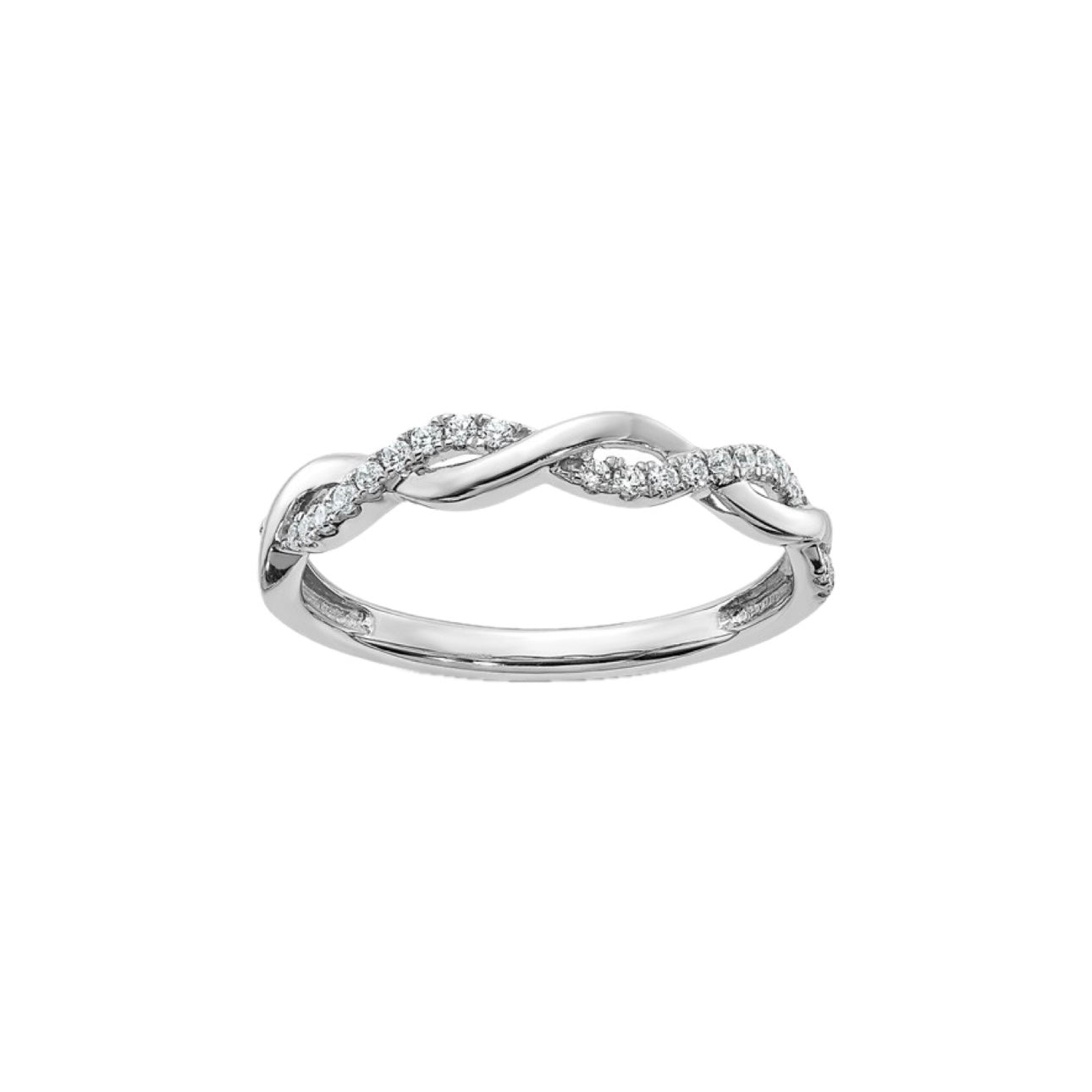 Twist Design Diamond Band