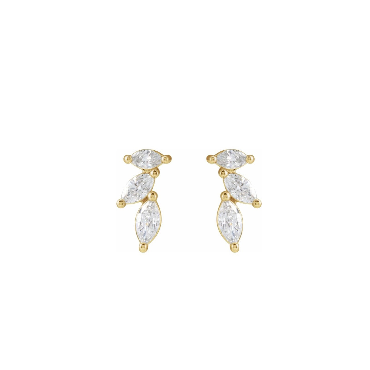 Multi Marquise Diamond Studs