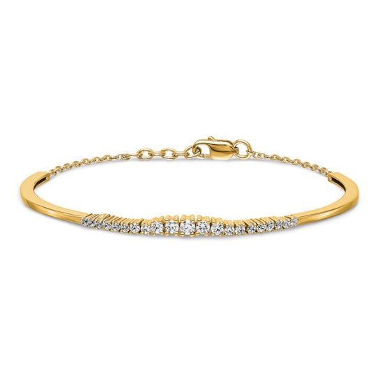 Graduated Diamond Bangle