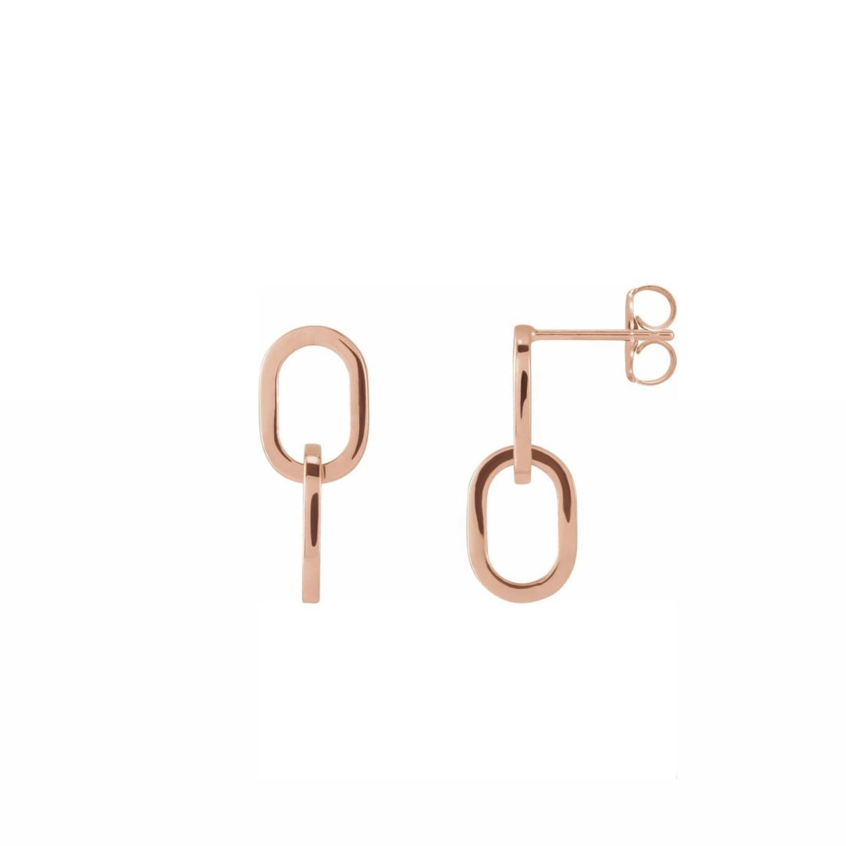 Interlocking Oval Link Earrings