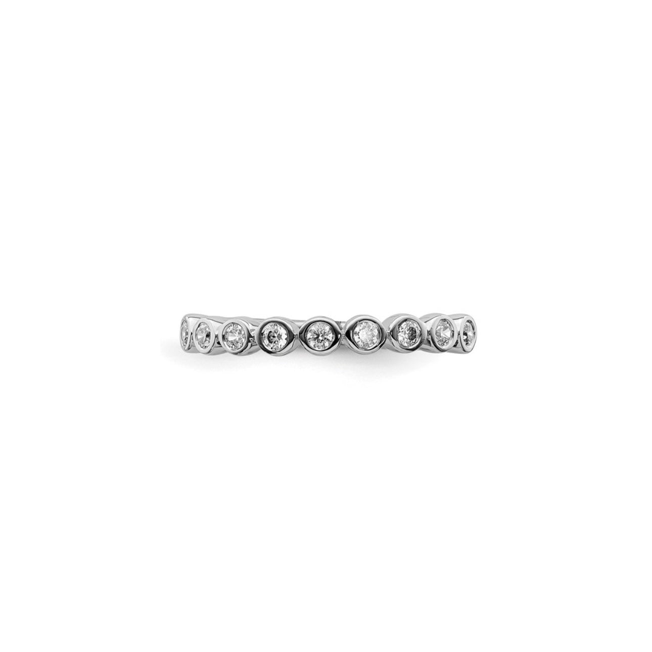 Stackable Bezel Diamond Band