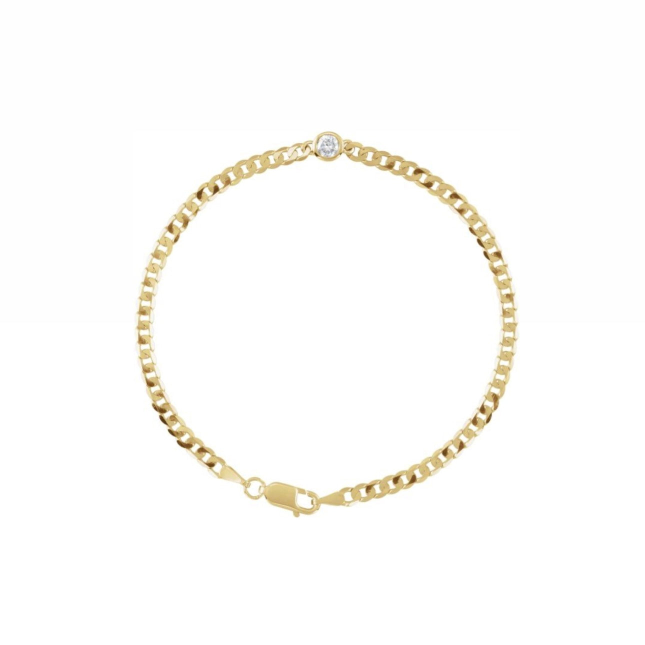 Diamond Curb Link Bracelet