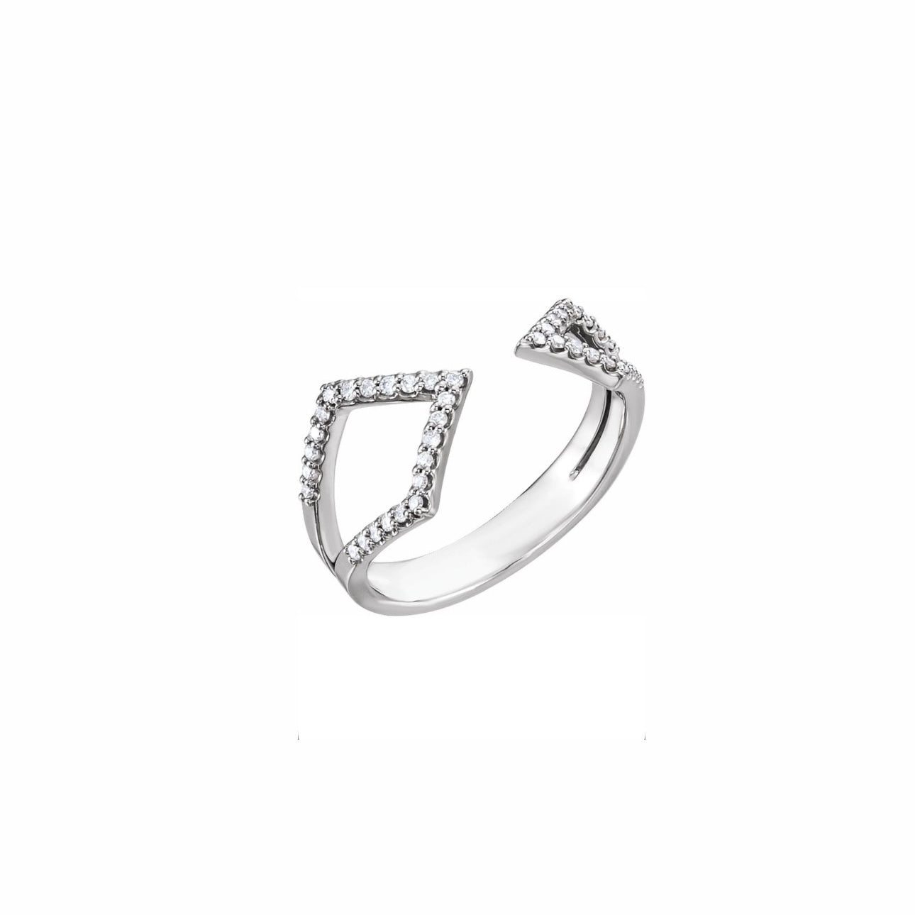 Geometric Diamond Ring