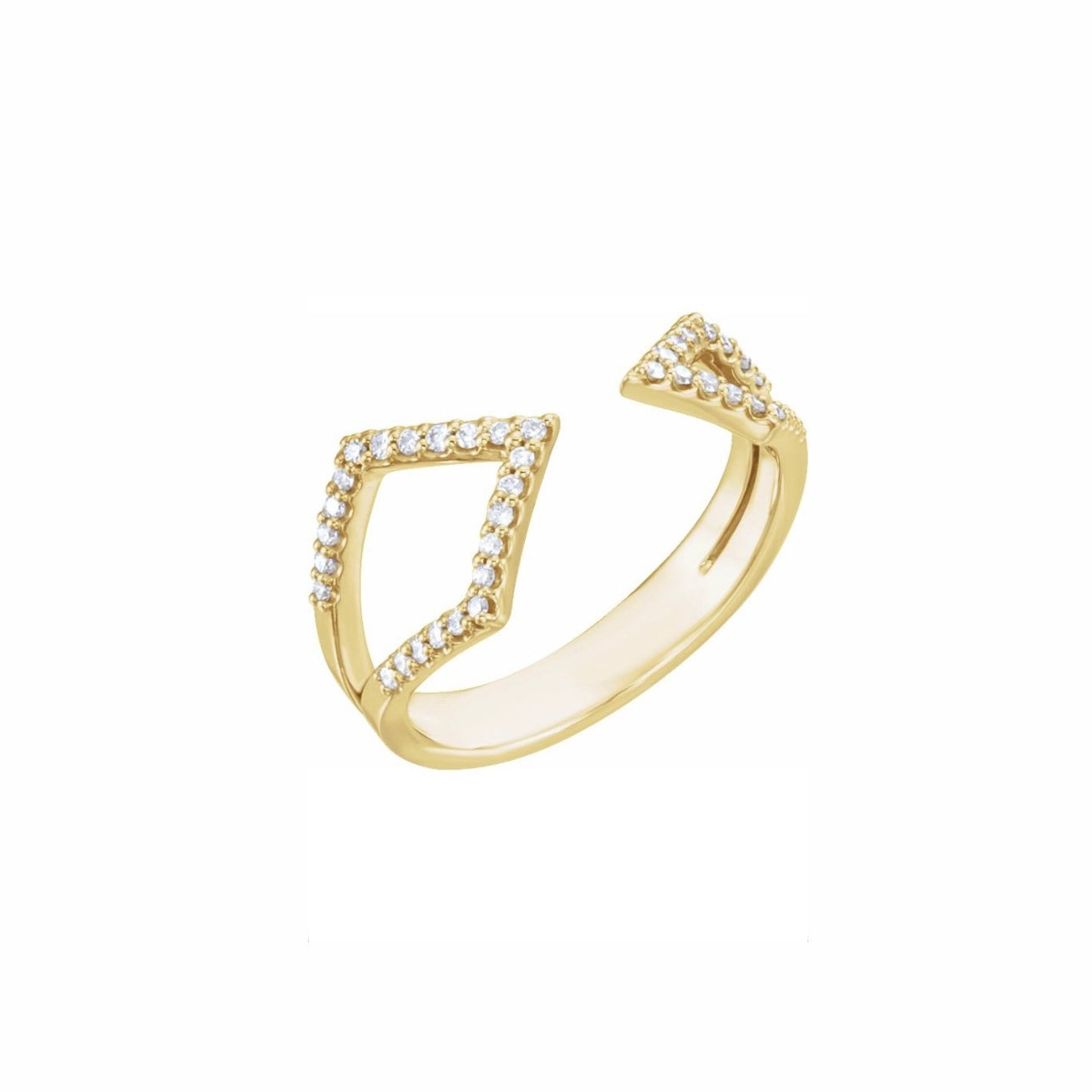 Geometric Diamond Ring