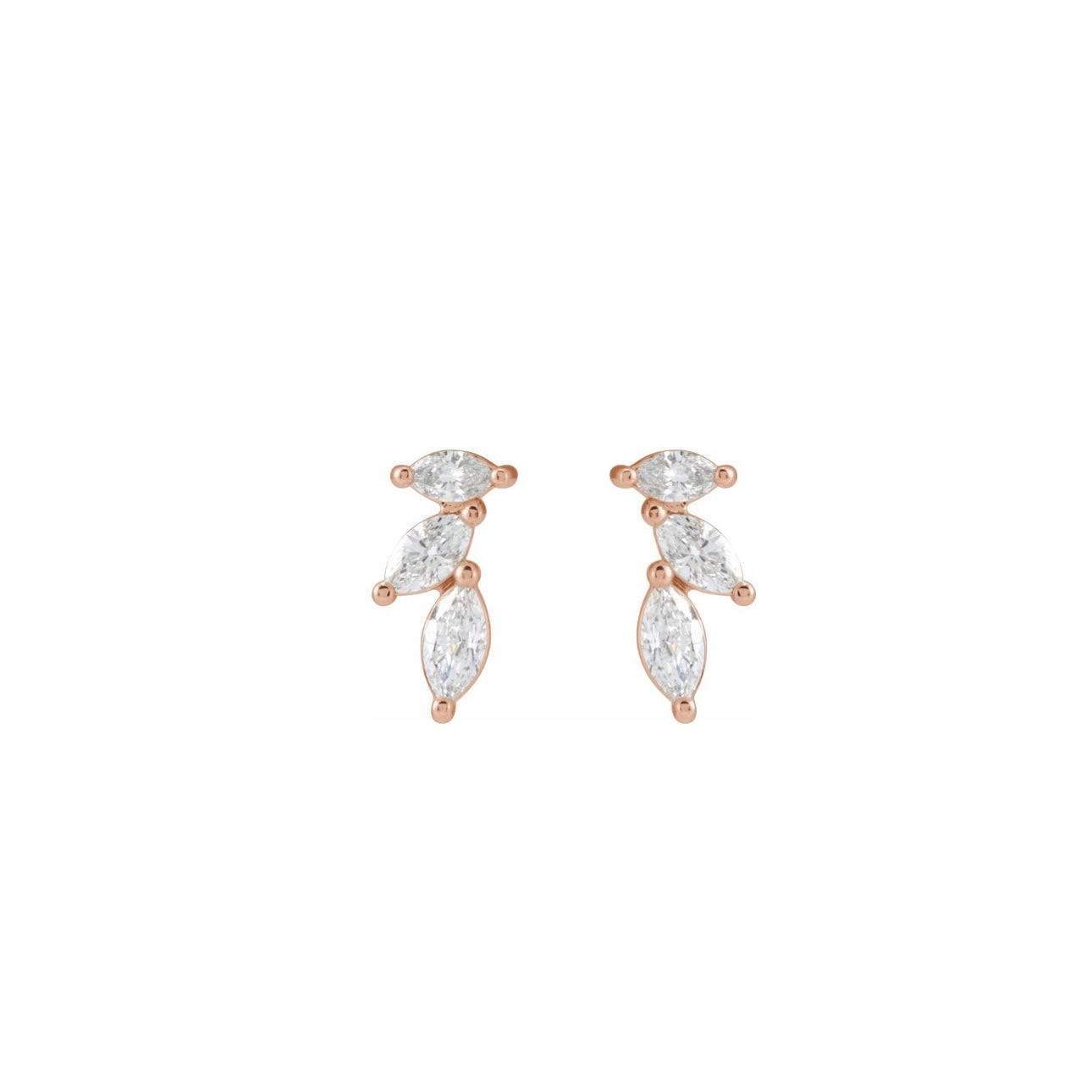 Multi Marquise Diamond Studs