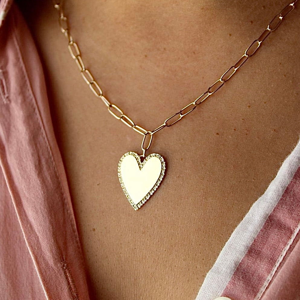 Paperclip Heart Necklace