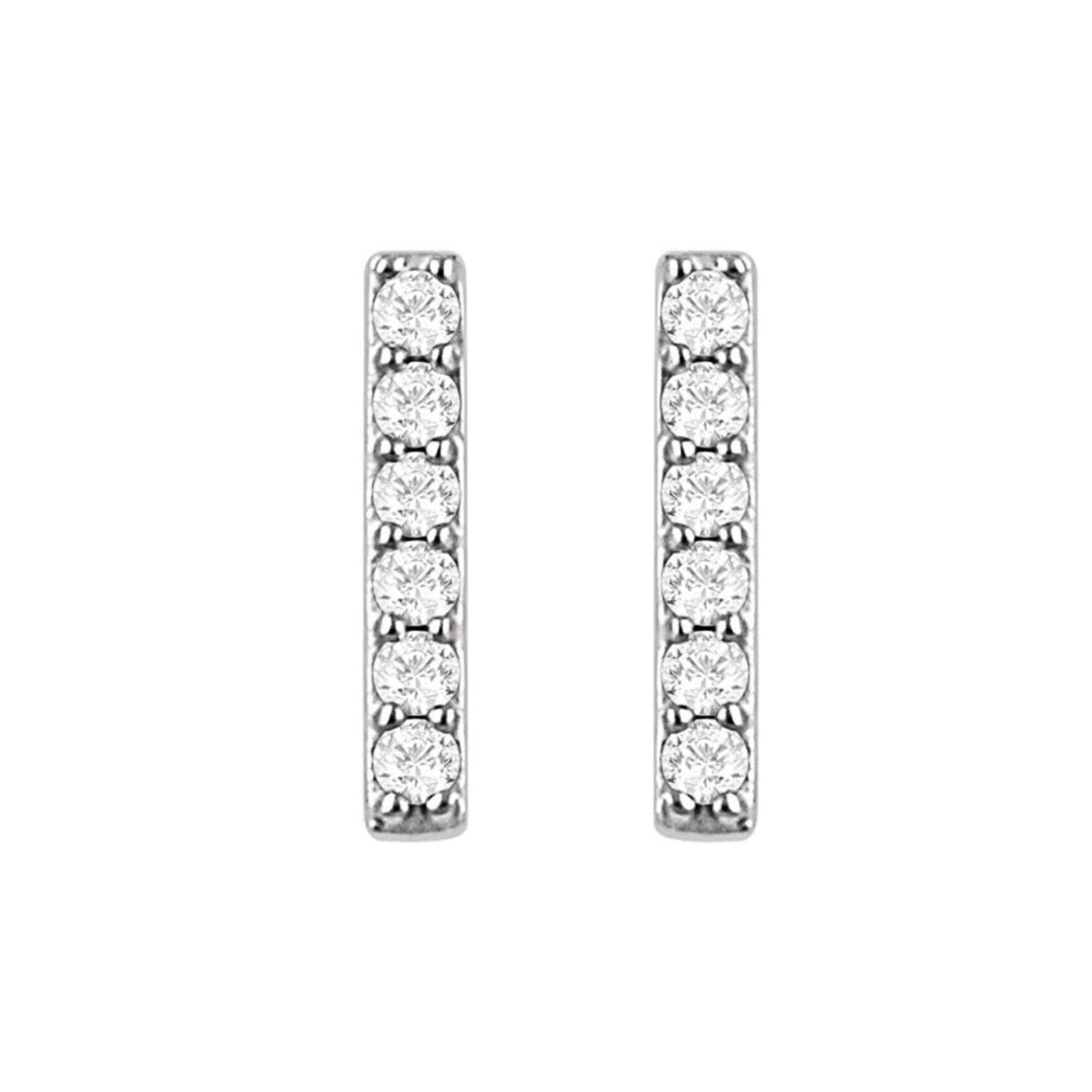 Diamond Bar Studs