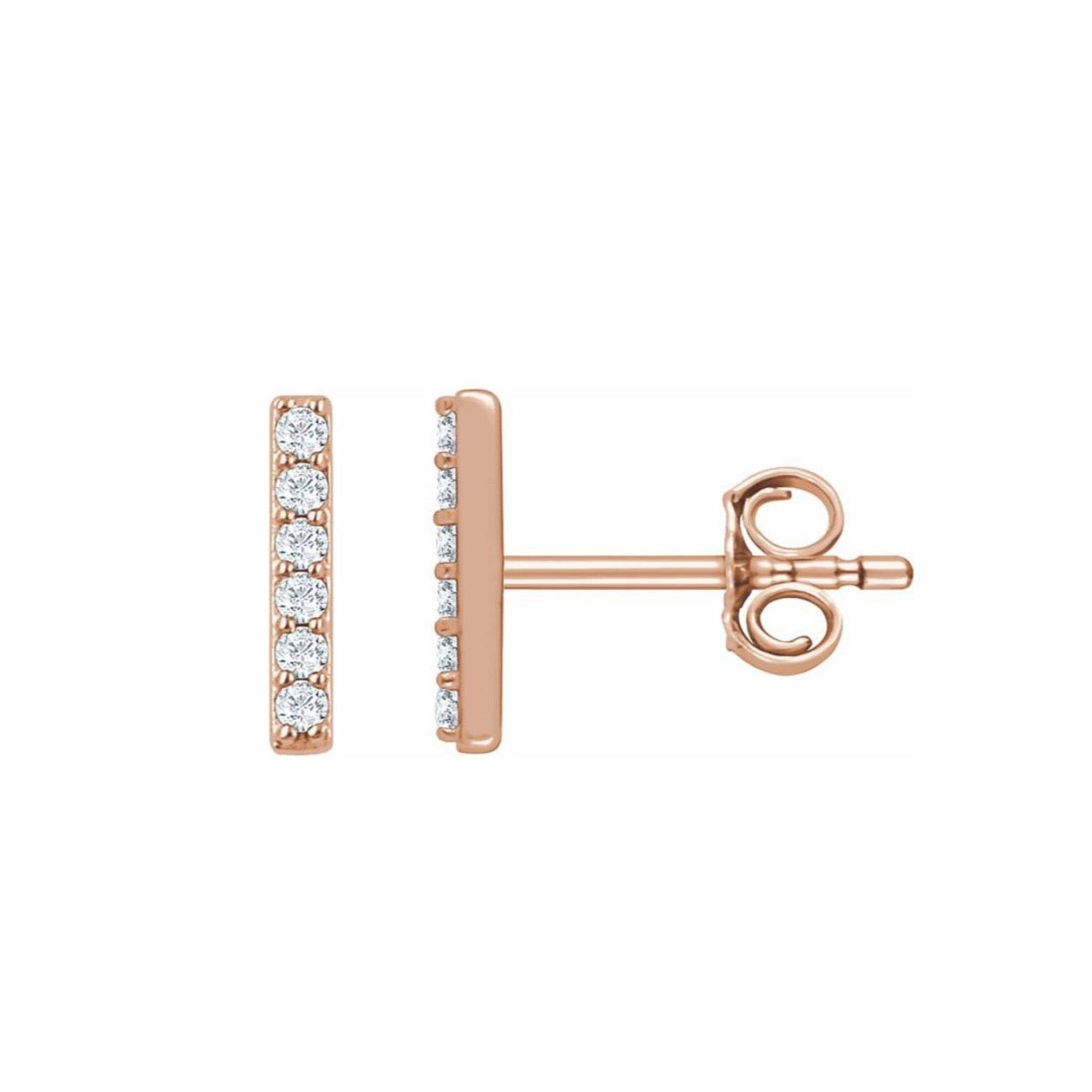 Diamond Bar Studs