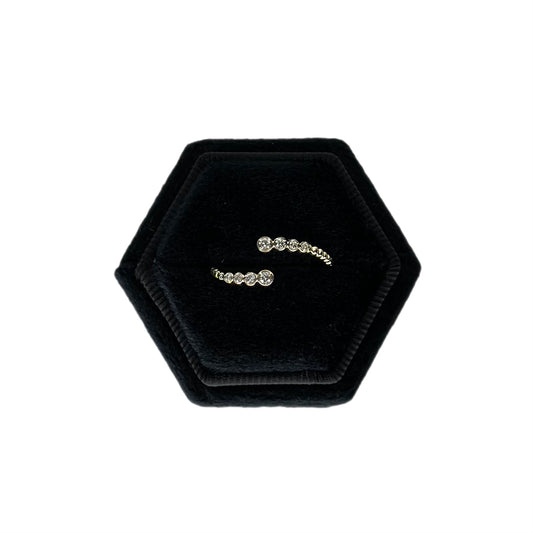 Bezel Diamond ByPass Ring