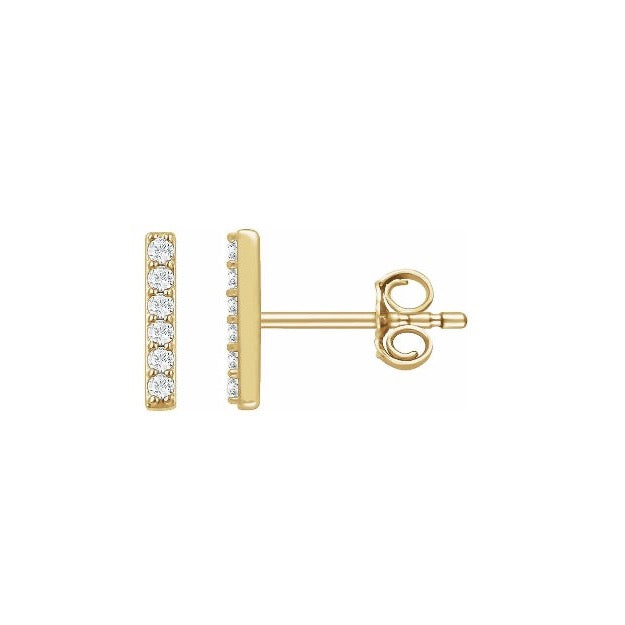 Diamond Bar Studs