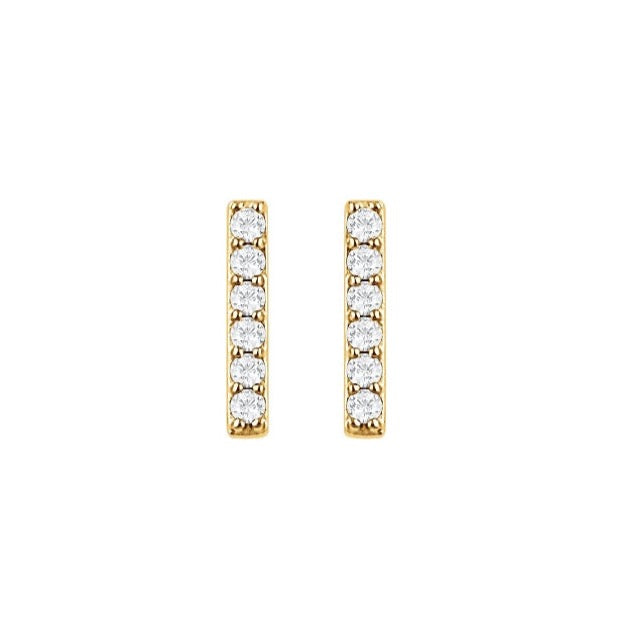 Diamond Bar Studs