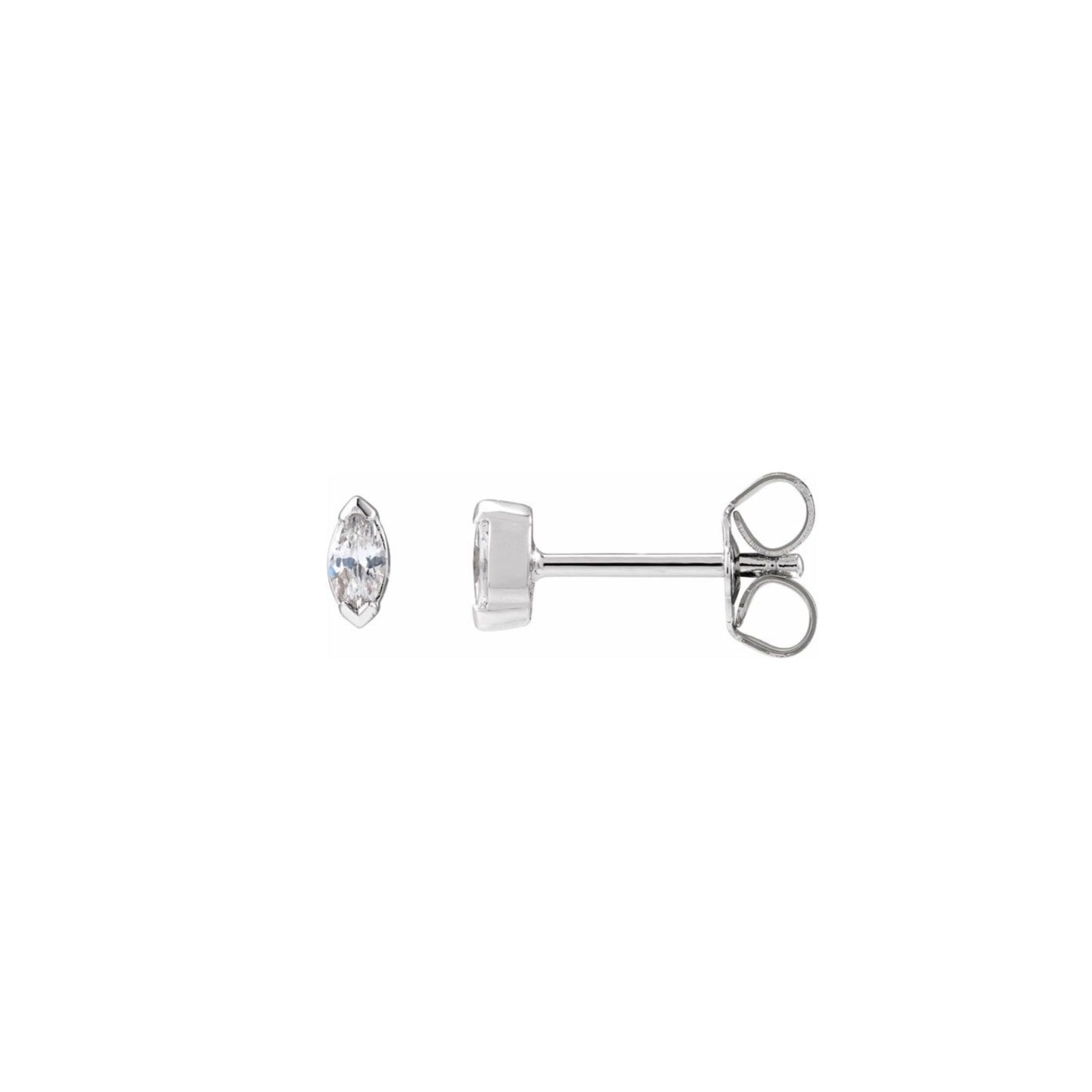 Mini Marquise Diamond Studs