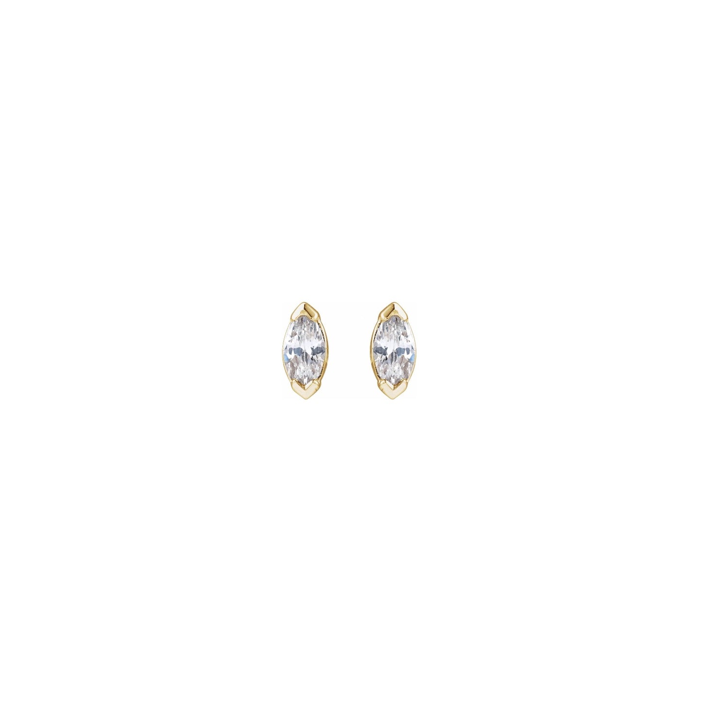 Mini Marquise Diamond Studs