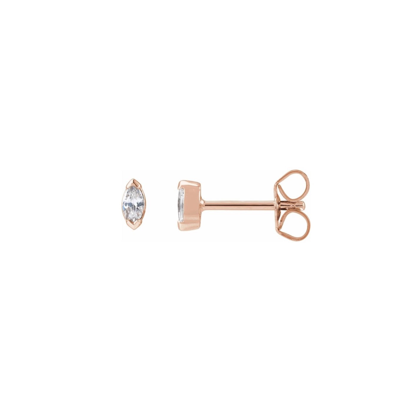 Mini Marquise Diamond Studs