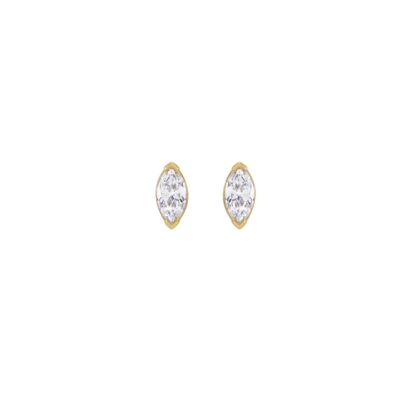 Marquise Diamond Studs