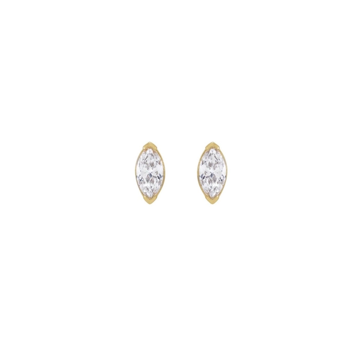 Marquise Diamond Studs