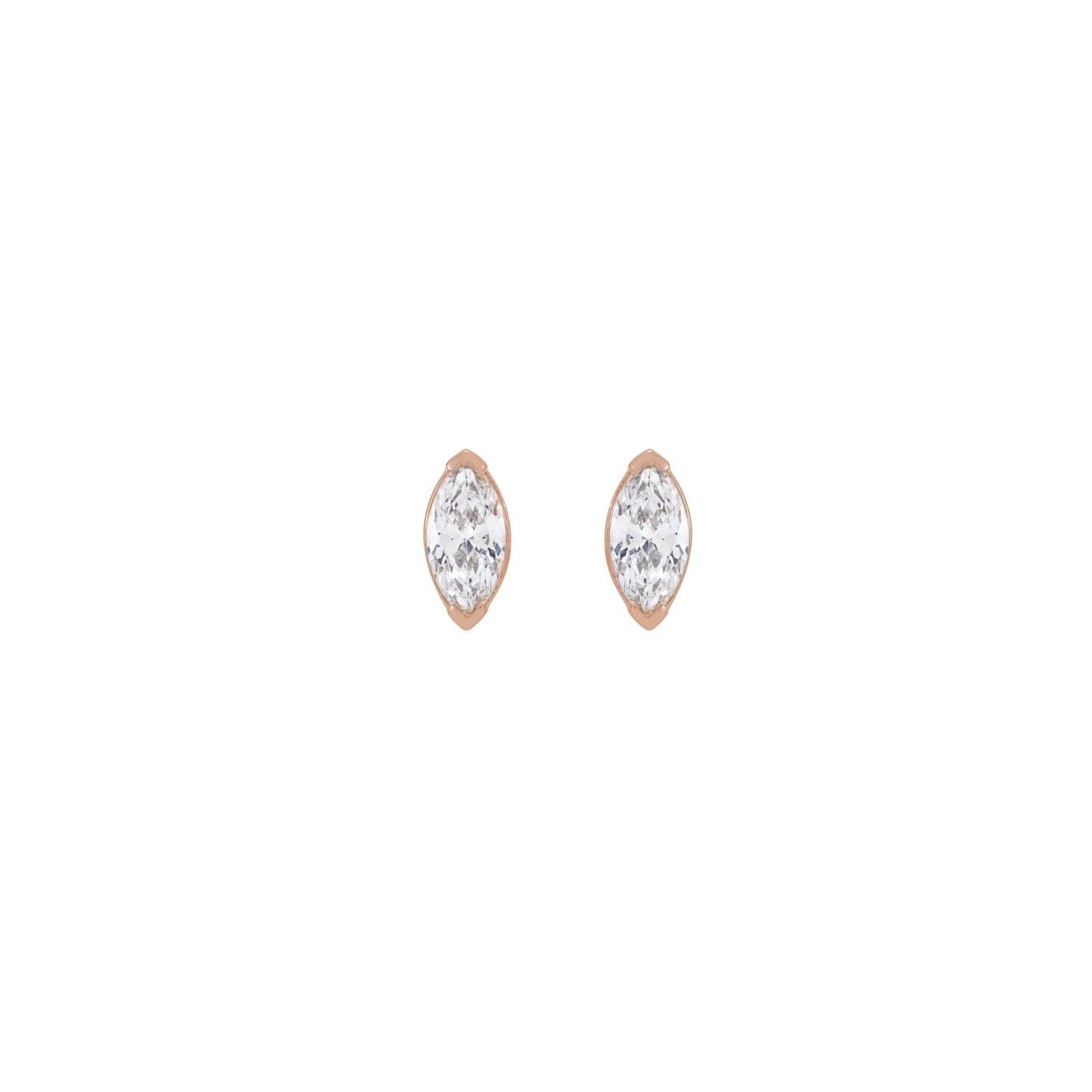 Marquise Diamond Studs