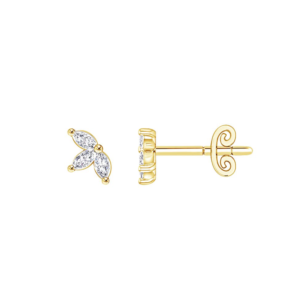 Marquise Diamond Studs